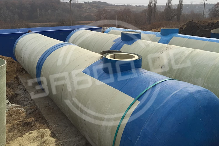 Горизонтальные резервуары для воды из стеклопластика