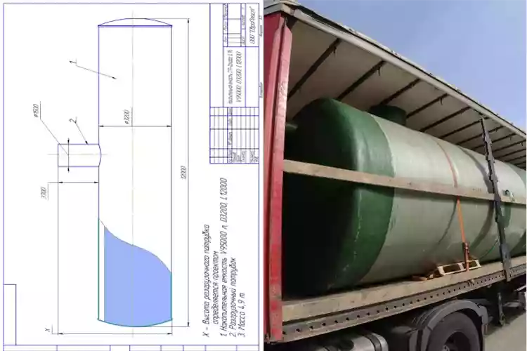 Горизонтальные ёмкости для воды большого объёма
